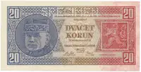 20 Koruna 1926, SPECIMEN, Hej.21c2.S1 - fotografie 2