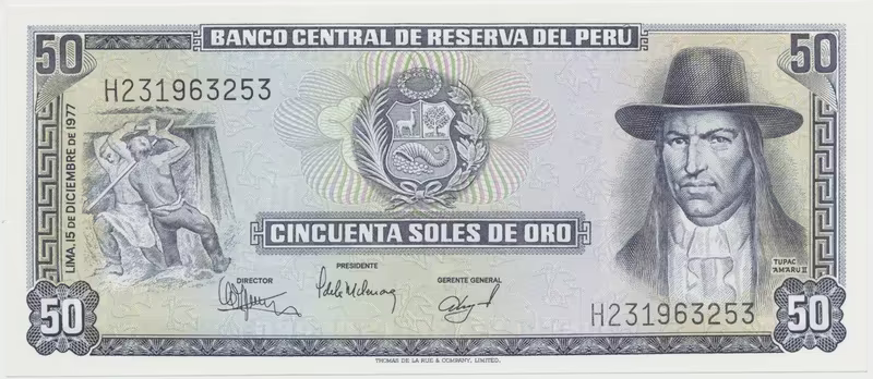 Peru, 50 Soles de Oro 1977, P.113