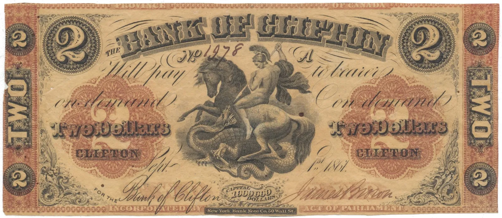 Kanada, 2 Dollar 1861