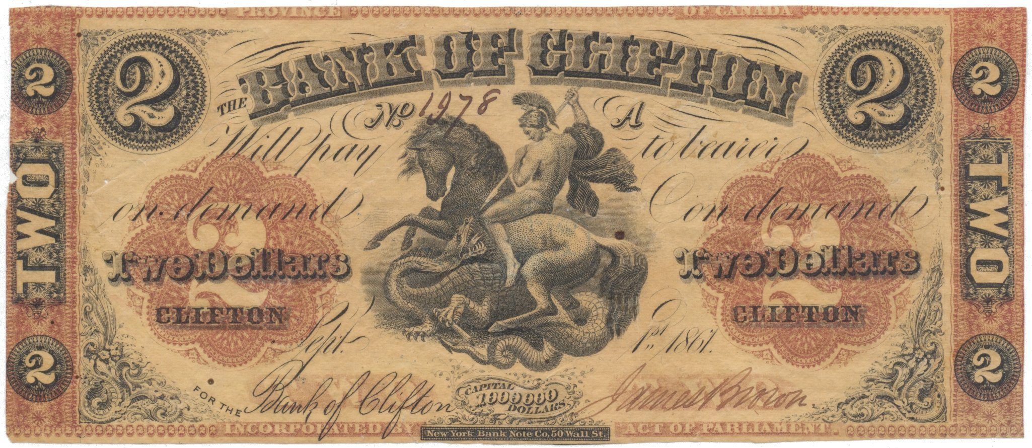 Kanada, 2 Dollar 1861