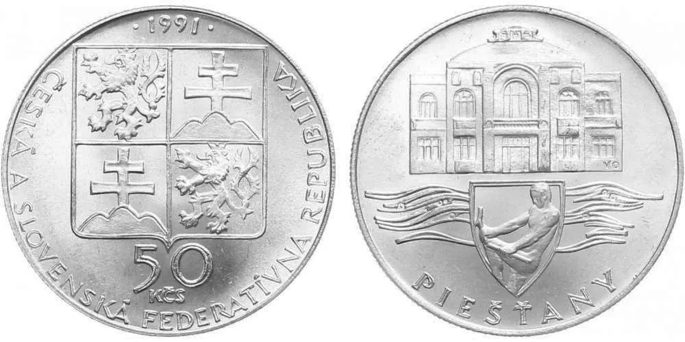 50 Kčs 1991 - Pieštany