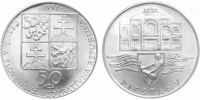 50 Kčs 1991 - Pieštany