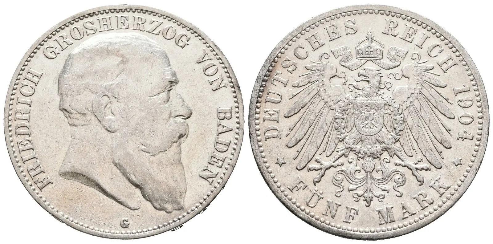 Baden, 5 Marka 1904 G