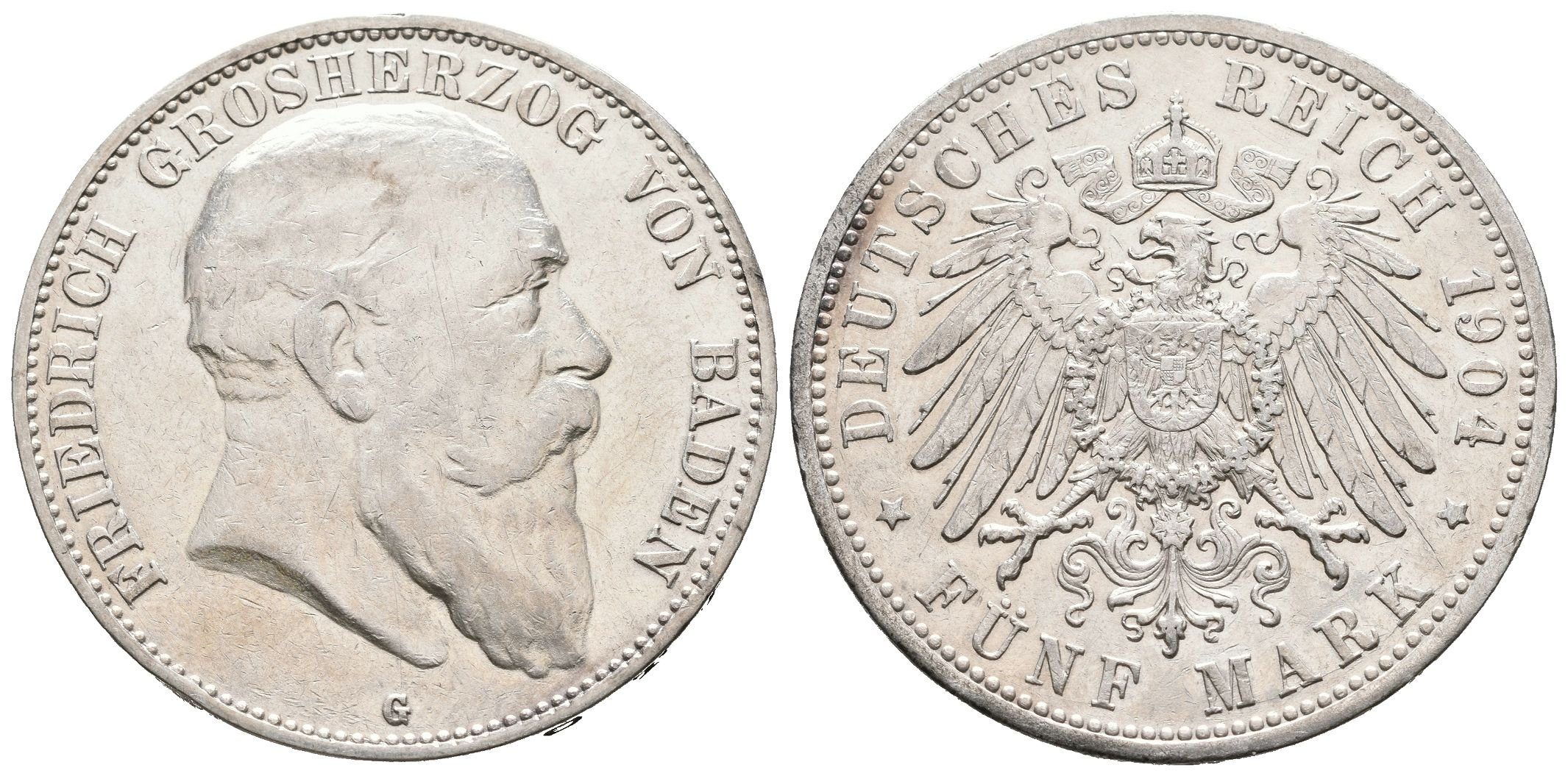 Baden, 5 Marka 1904 G
