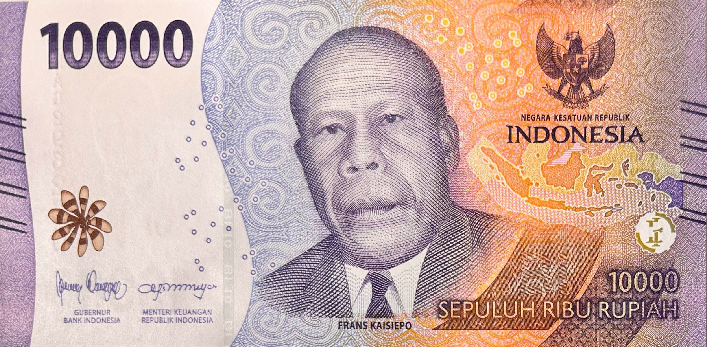 Indonésie, 10.000 Rupiah 2022, P.New
