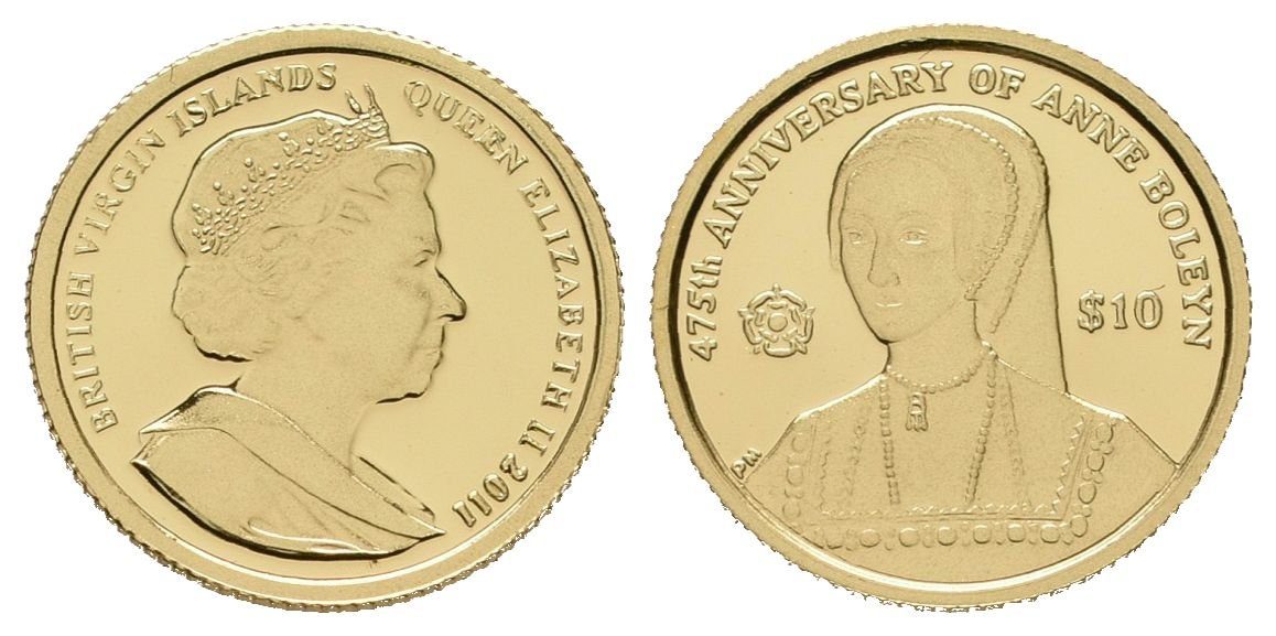 British Virgin Islands, 10 Dollars 2011 - Anna Boleynová