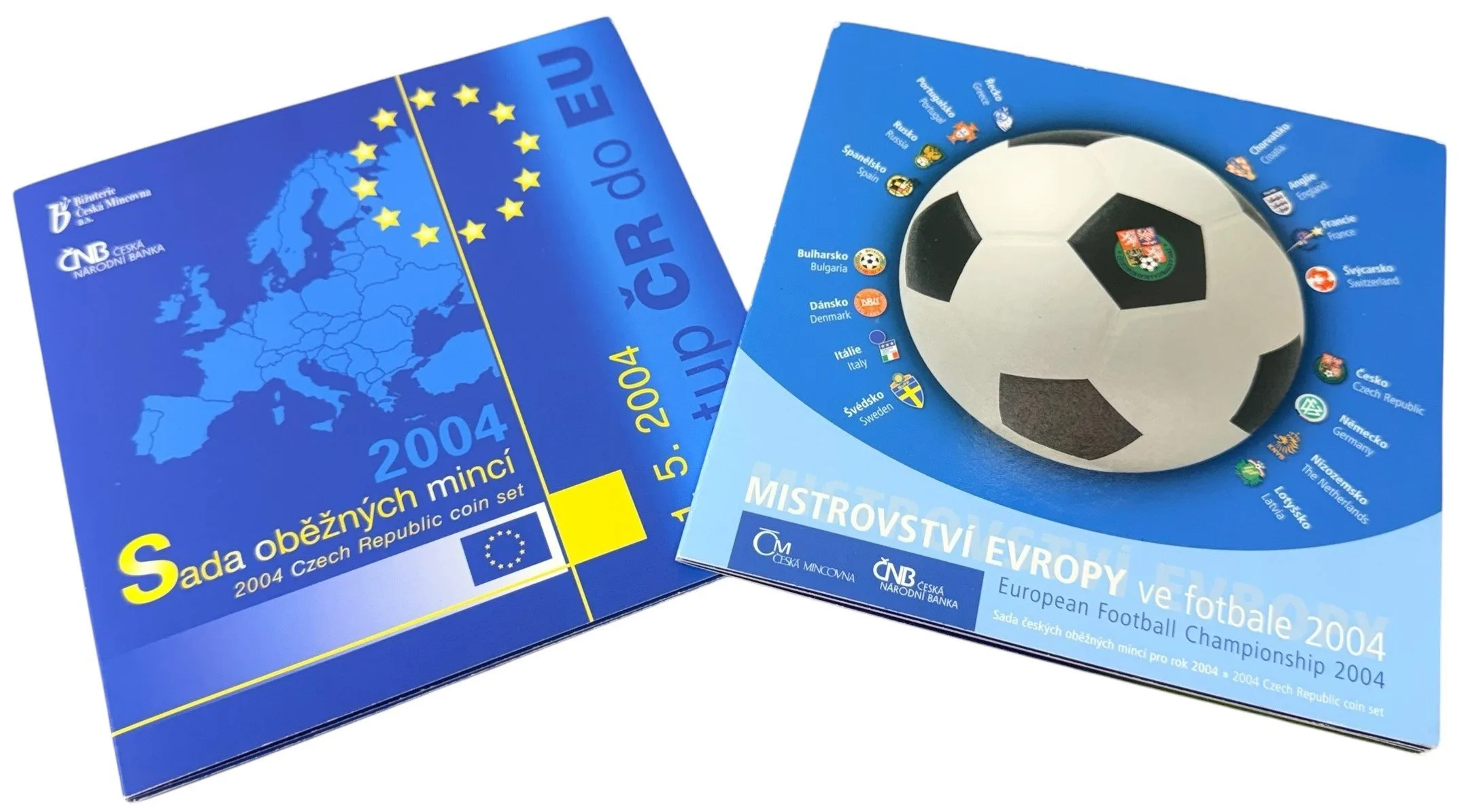 Sada oběžných mincí 2004 - Vstup ČR do EU + žeton a — 1