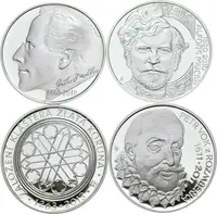 200 Kč 2010 - Gustav Mahler, Alfons Mucha, 2011 - Petr Vok z Rožmberka, 2013 - — 1