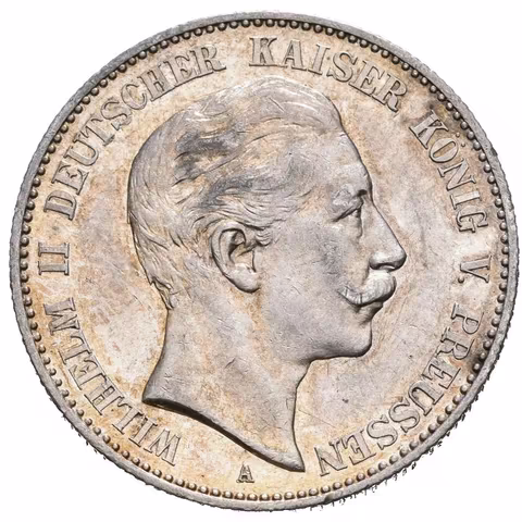 2 Marka 1888 A, J.100, velmi pěkná zachovalost, zbytky lesku,