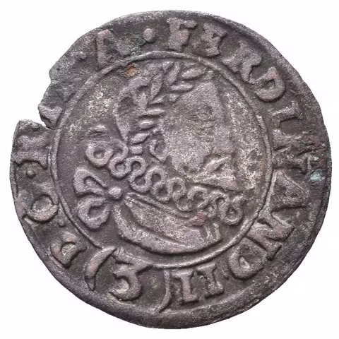3 Krejcar 1622, Jáchymov-Steinmüller, Hal.830, patina, vylomený_R!