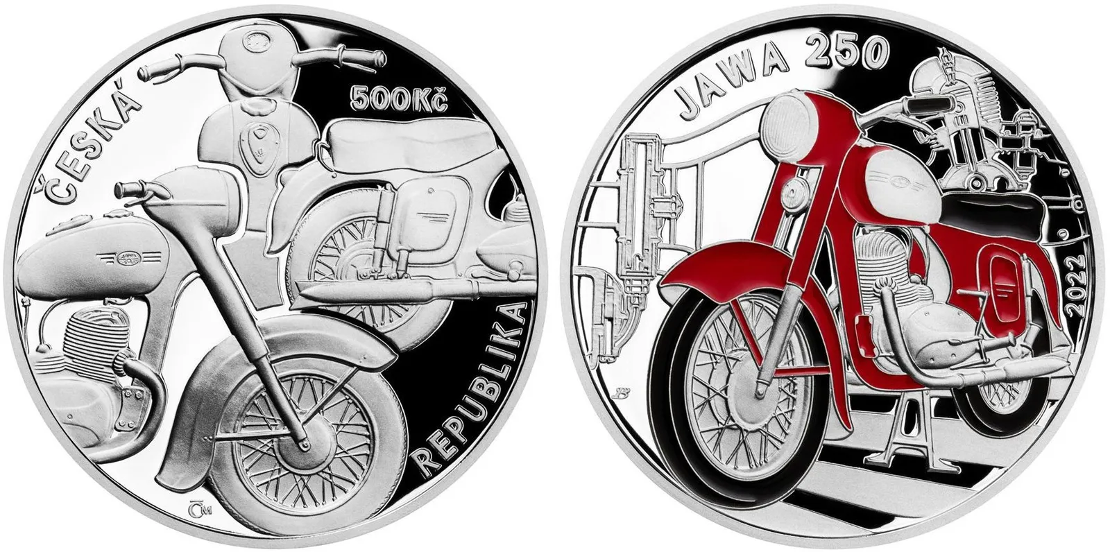 500 Kč 2022 - Motocykl Jawa 250, PROOF