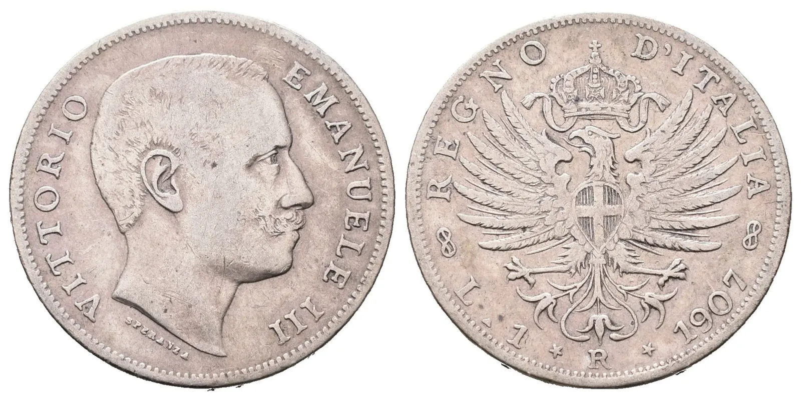 Itálie, Lira 1907 R