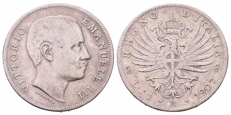 Itálie, Lira 1907 R