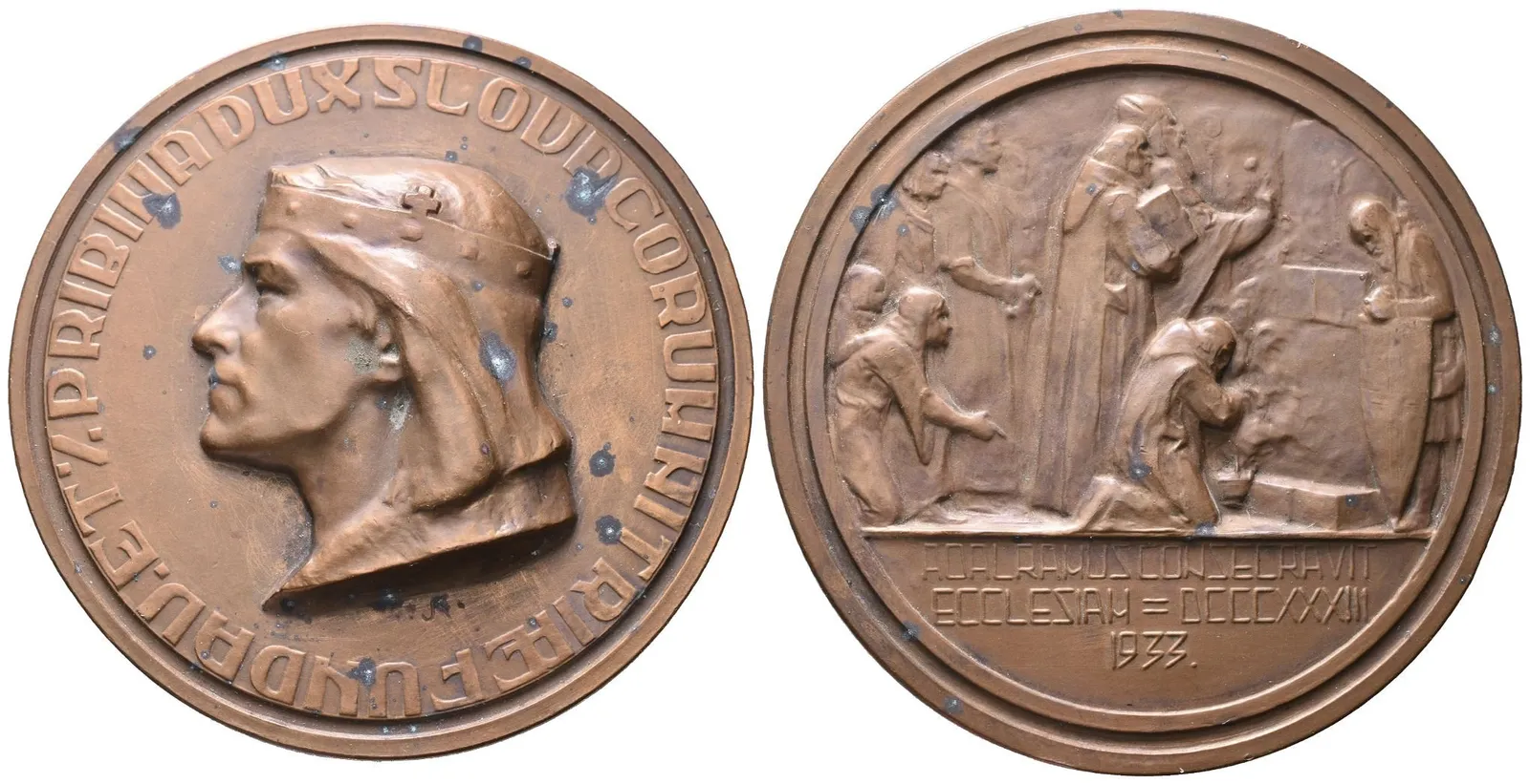 AE Medaile 1933 (J. Koniarek) - Nitranský kníže Pribina. — 1