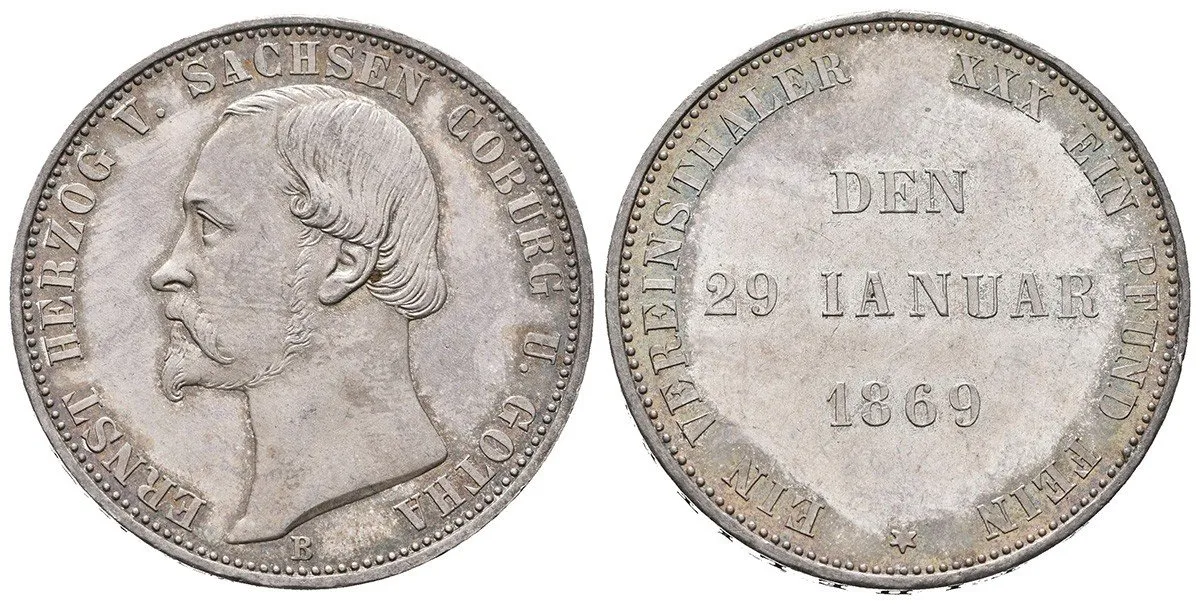 Sasko - Coburg - Gotha, Ernst II., 1844 - 1893 — 1