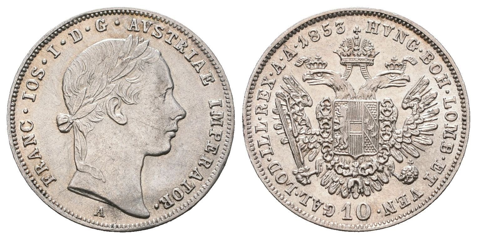 10 Krejcar 1853 A