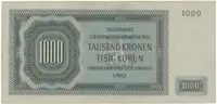 1000 Koruna 1942, I. vydání, série A, Hej.38a - fotografie 2