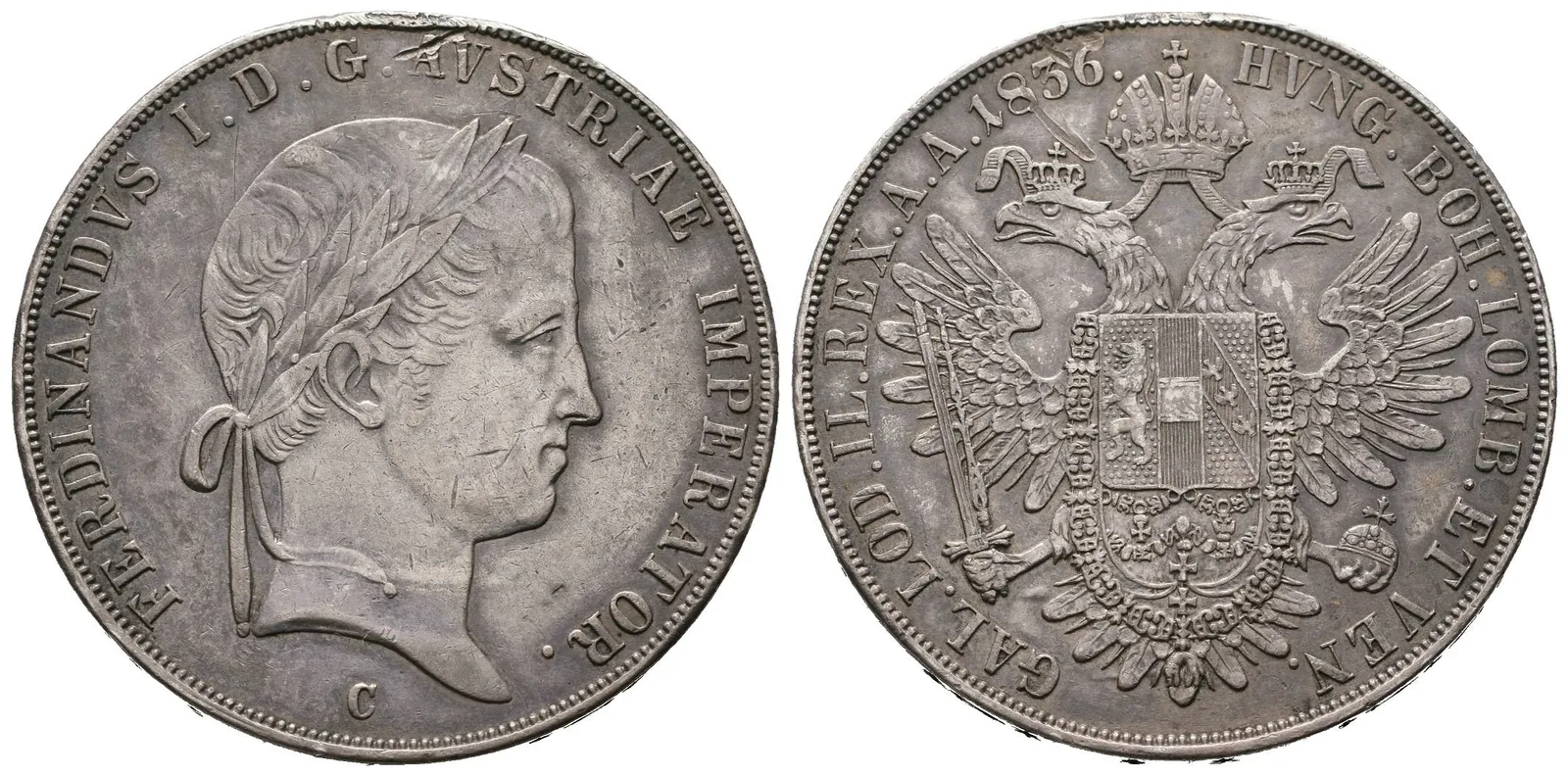 Ferdinand V., Tolar 1836 C, Praha