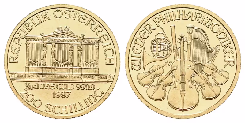 Rakousko, 200 Schilling 1997- Wiener Philharmoniker