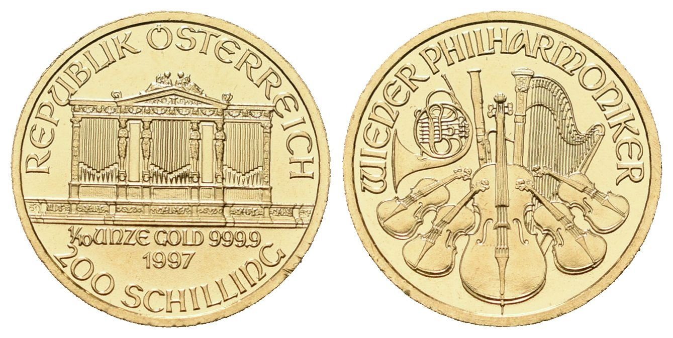 Rakousko, 200 Schilling 1997- Wiener Philharmoniker