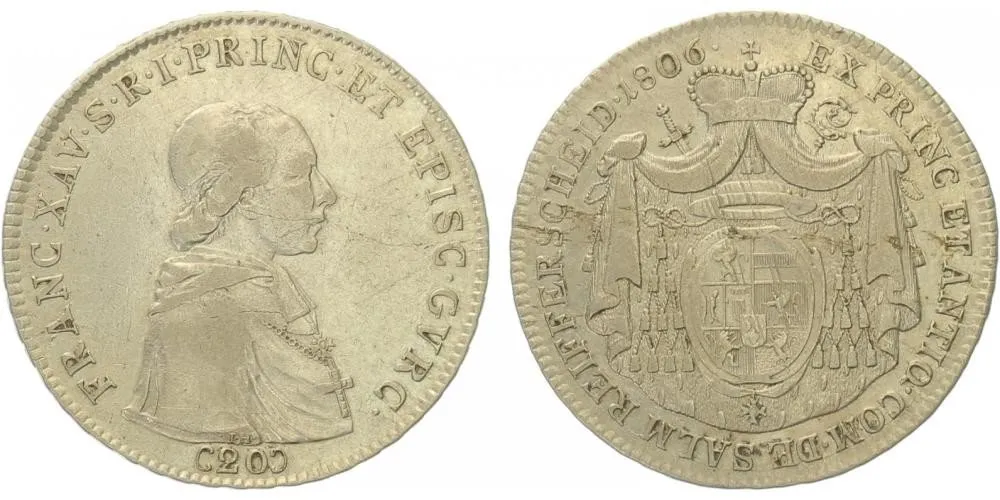 Gurk - biskupství, František Xavier von Salm, 1784 - 1822 — 1