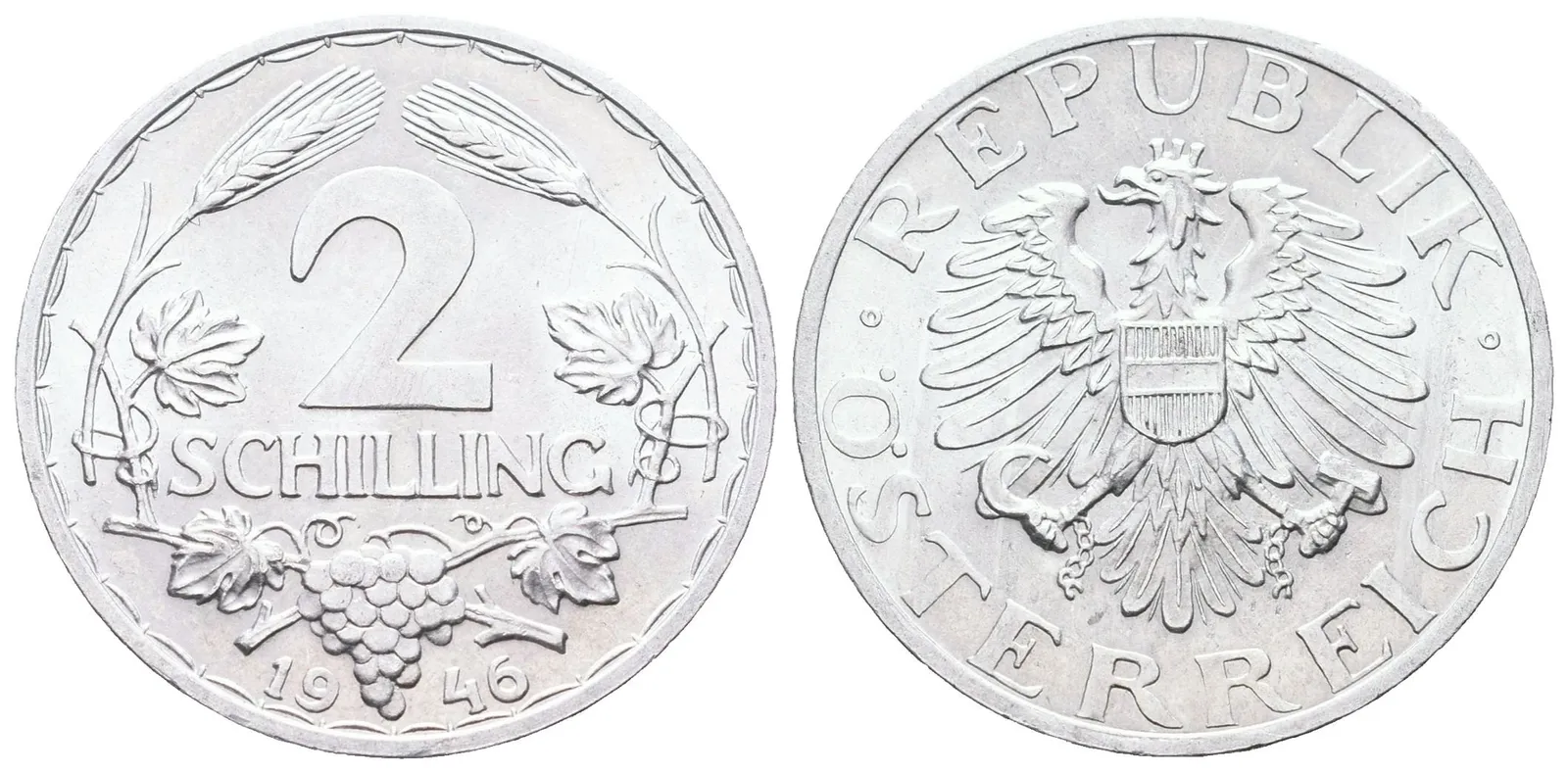 Rakousko, 2 Schilling 1946