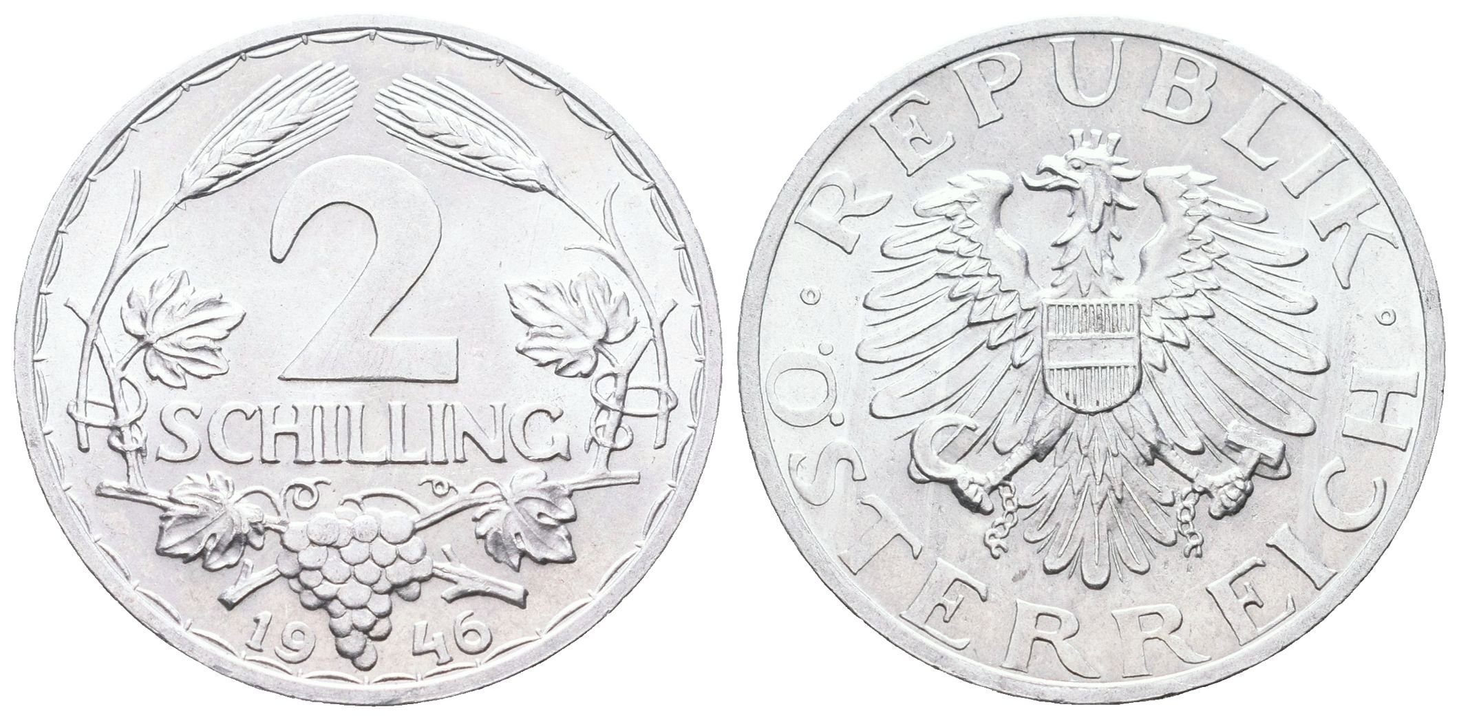 Rakousko, 2 Schilling 1946