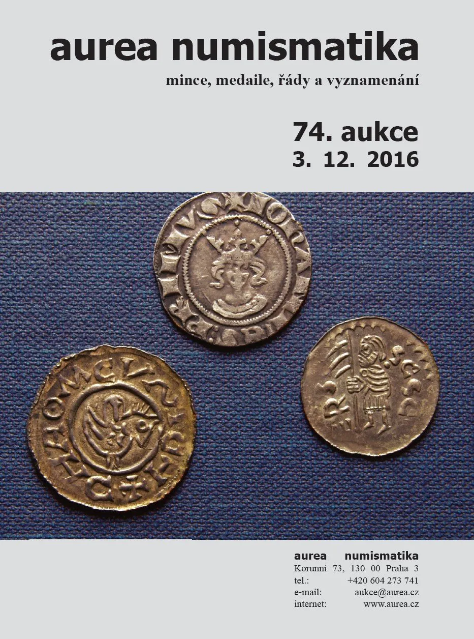 74. Aukce - mince, medaile, řády a vyznamenání