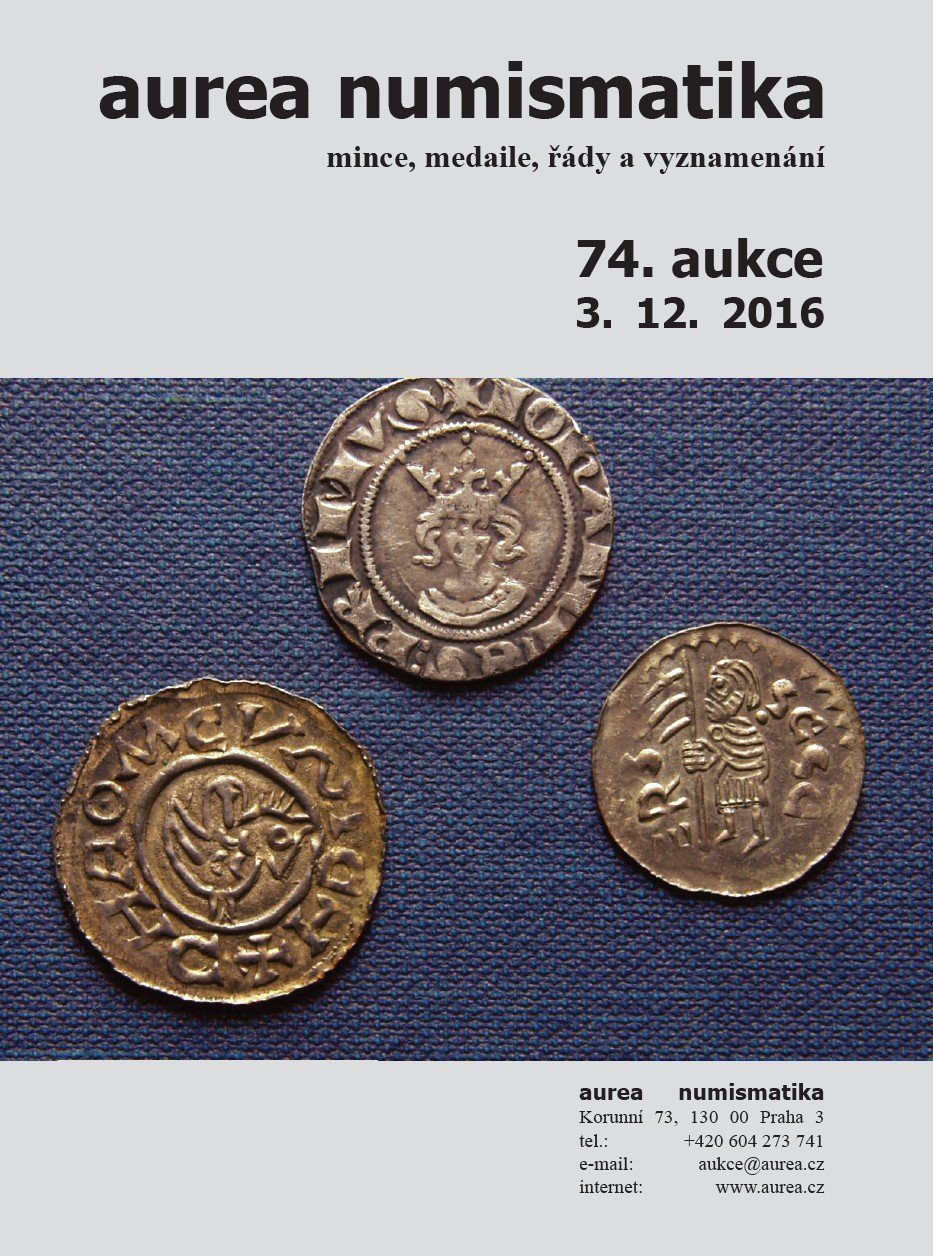 74. Aukce - mince, medaile, řády a vyznamenání