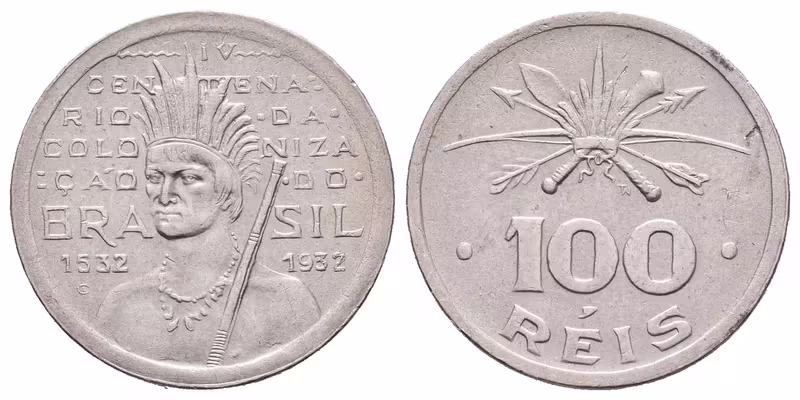 Brazílie, 100 Reis 1932