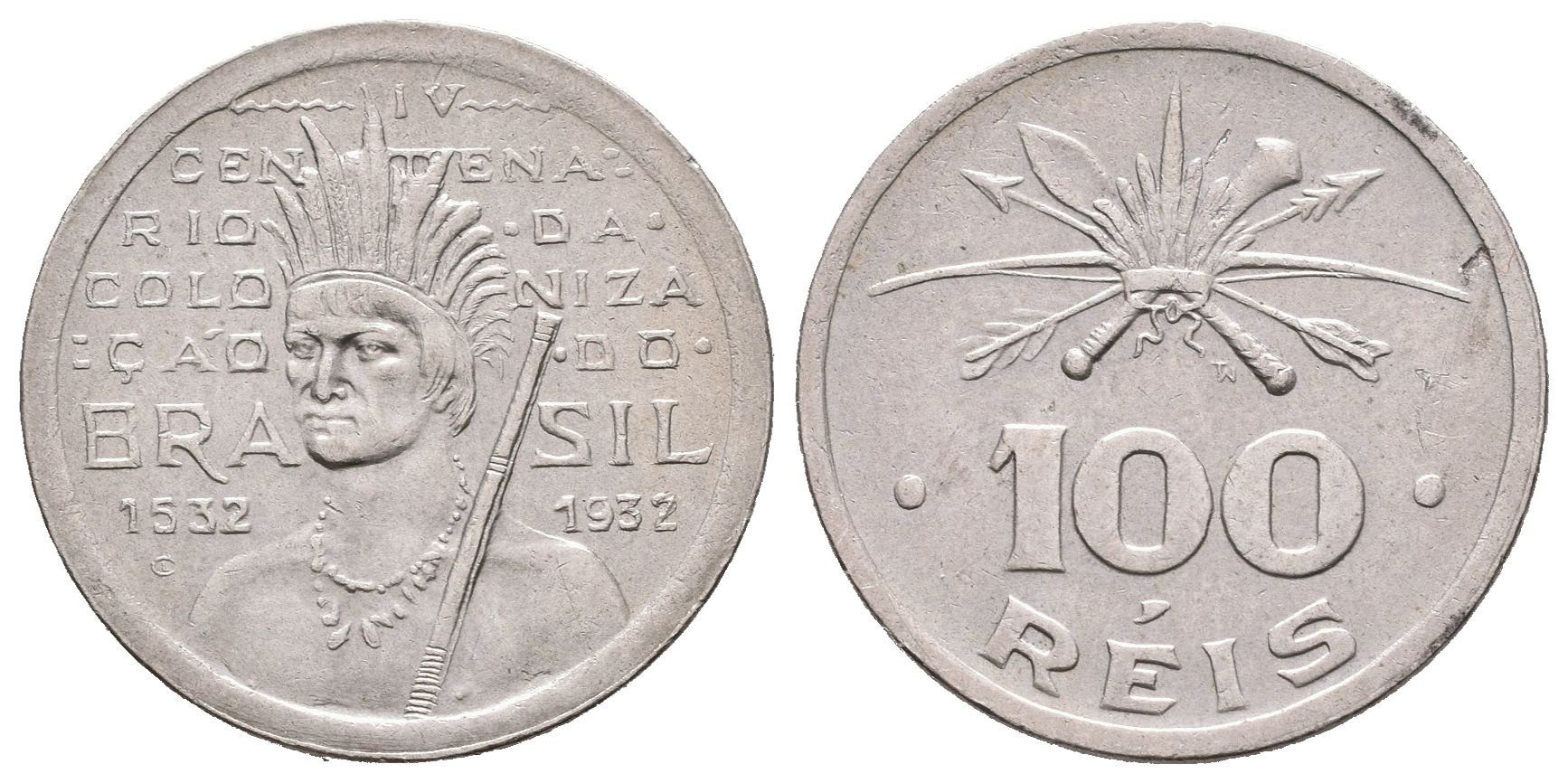 Brazílie, 100 Reis 1932