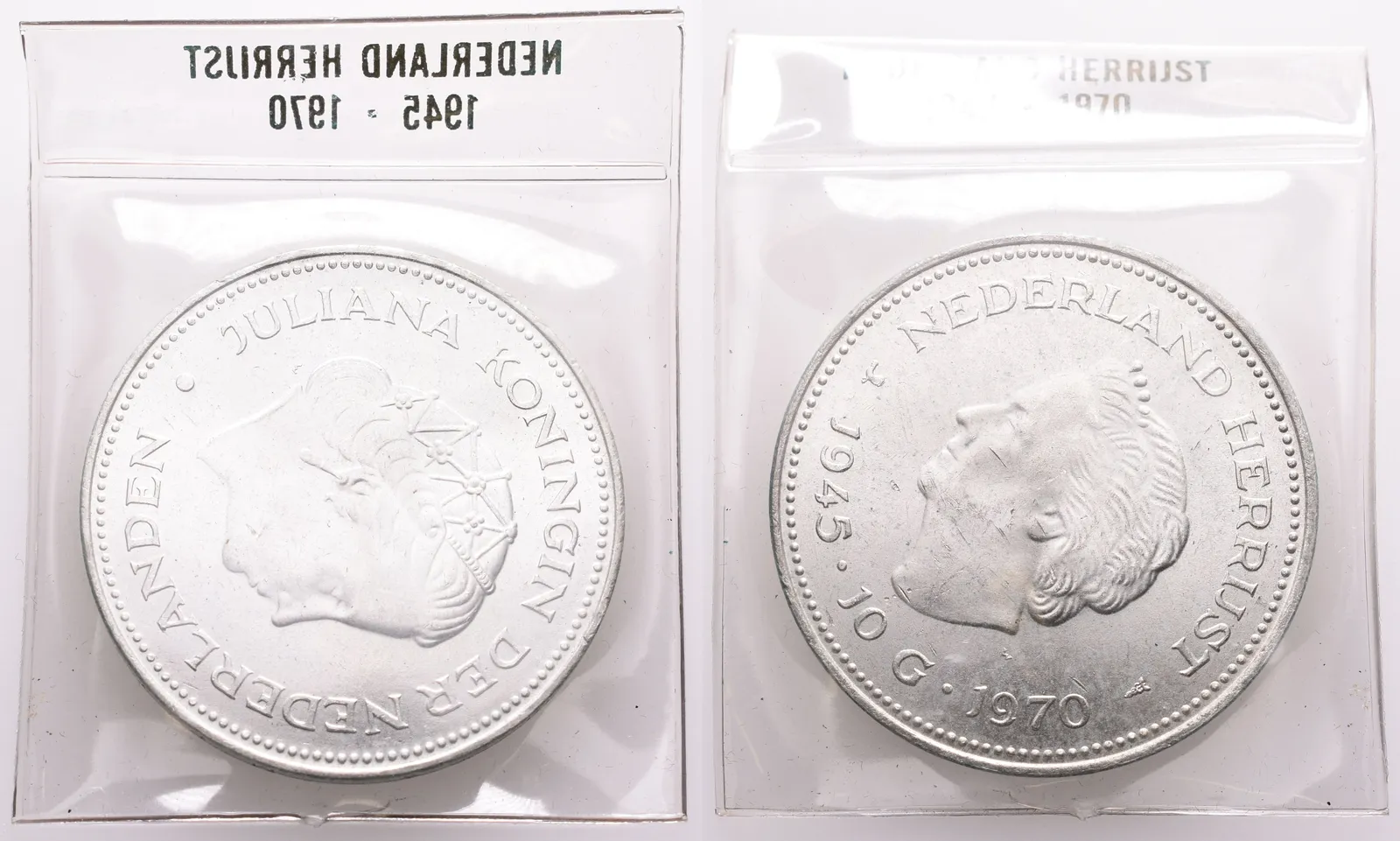 Nizozemí, 10 Gulden 1970