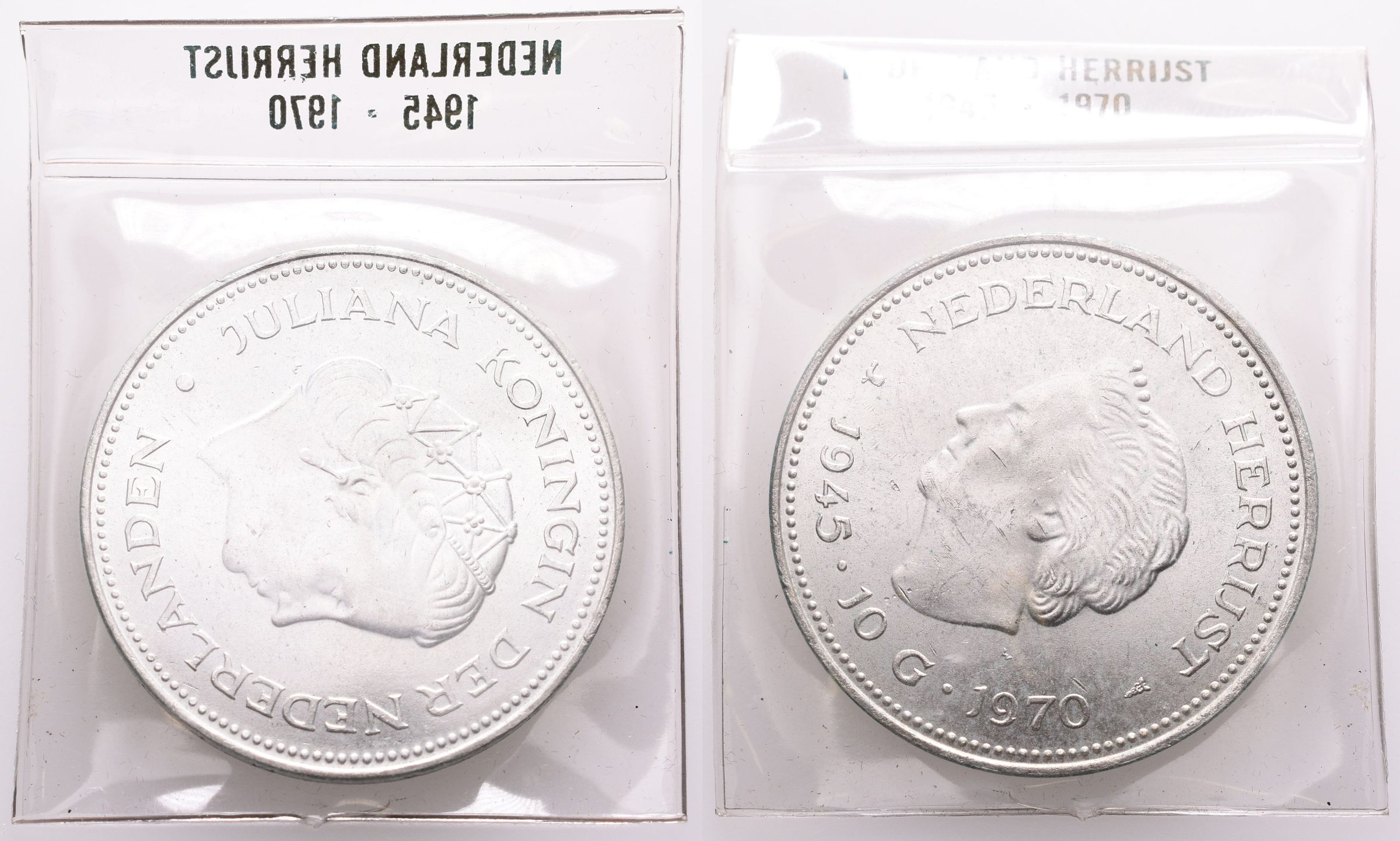Nizozemí, 10 Gulden 1970