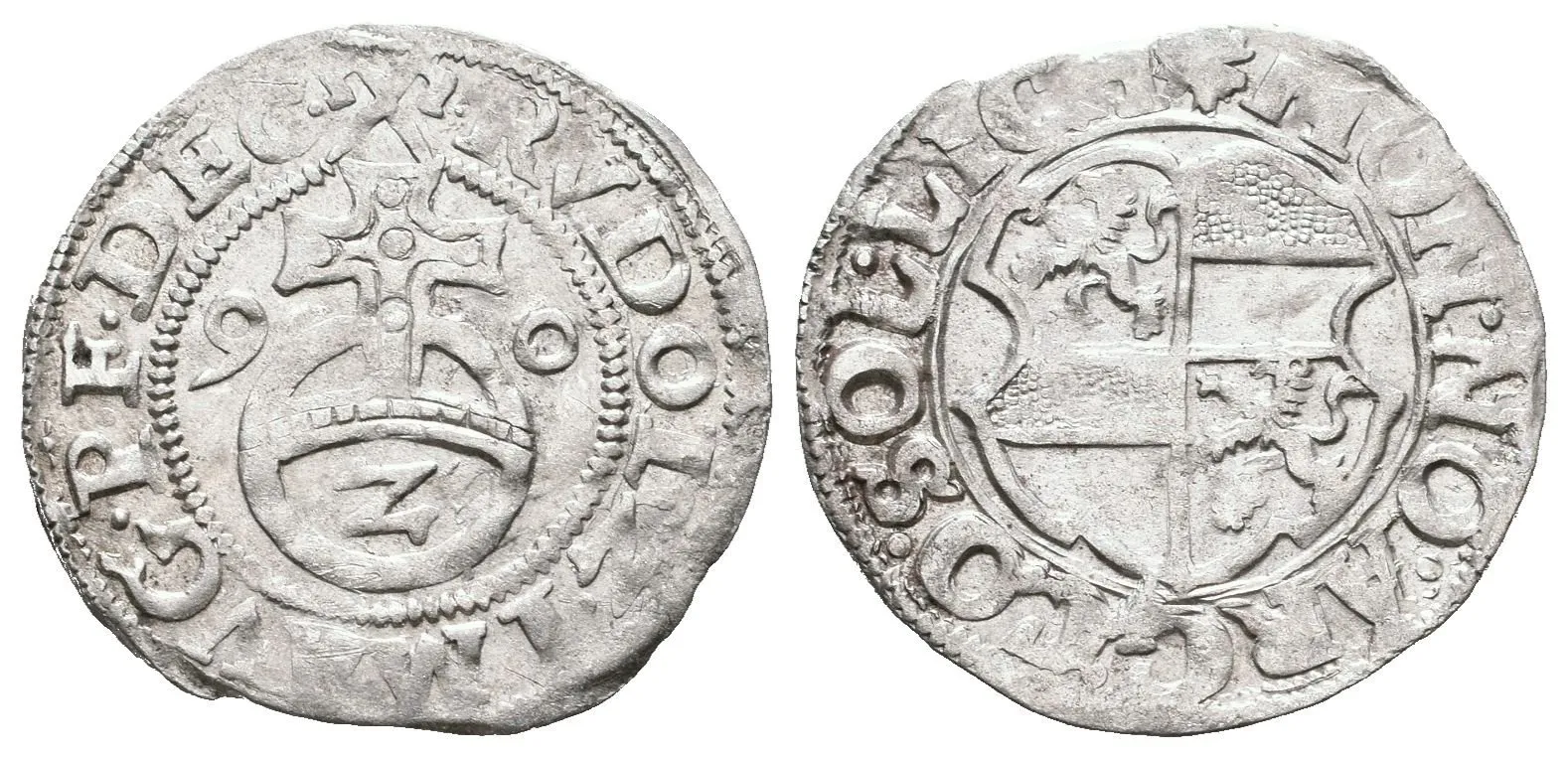 1/2 Batzen 1590, s titulem Rudolfa II., SaM.jako 2332, MB.18 — 1