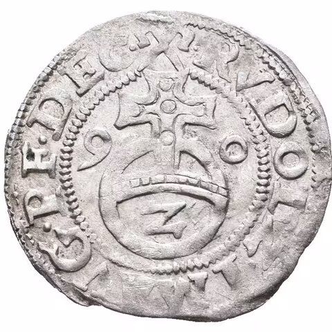 1/2 Batzen 1590, s titulem Rudolfa II., SaM.jako 2332, MB.18