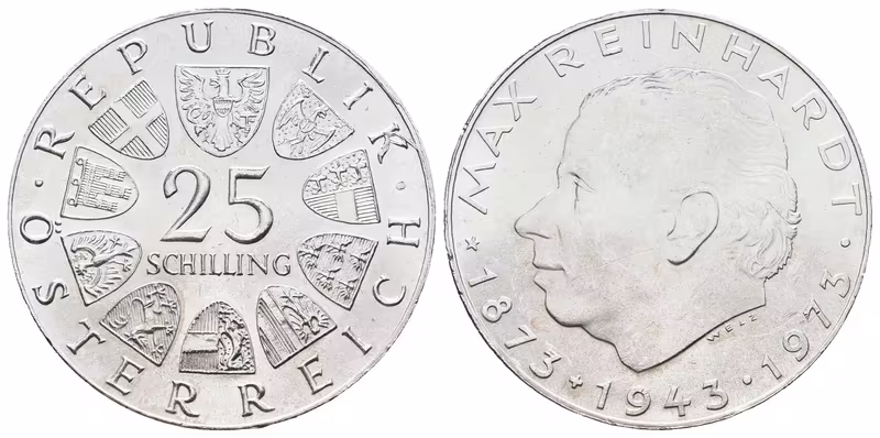 Rakousko, 25 Schilling 1973 - Reinhard
