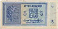 5 Koruna b.d. (1938/1940), ruční razítko, Hej.29a - fotografie 2