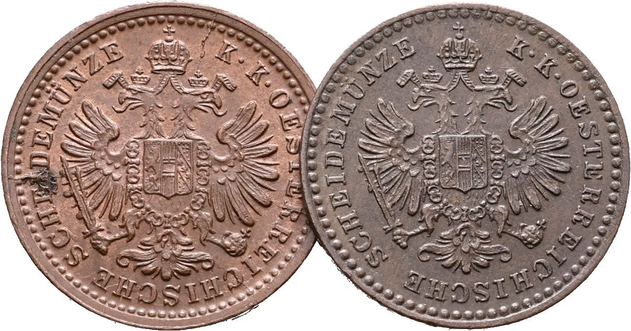Rakouská a spolková měna, 1857 - 1892 — 1