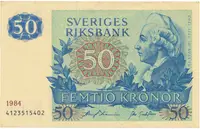 Švédsko, 50 Kronor 1984, P.53d