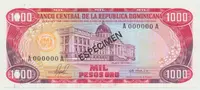 Dominikánská republika, 1000 Pesos Oro 1981, P.124S1