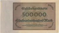 Německo, 500000 Mark 1923, Ro.87f - fotografie 2