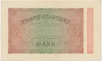 Německo, 20000 Mark 1923, Ro.84i - fotografie 2