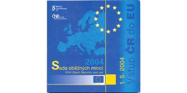 Ročníková sada mincí 2004 - Vstup ČR do EU