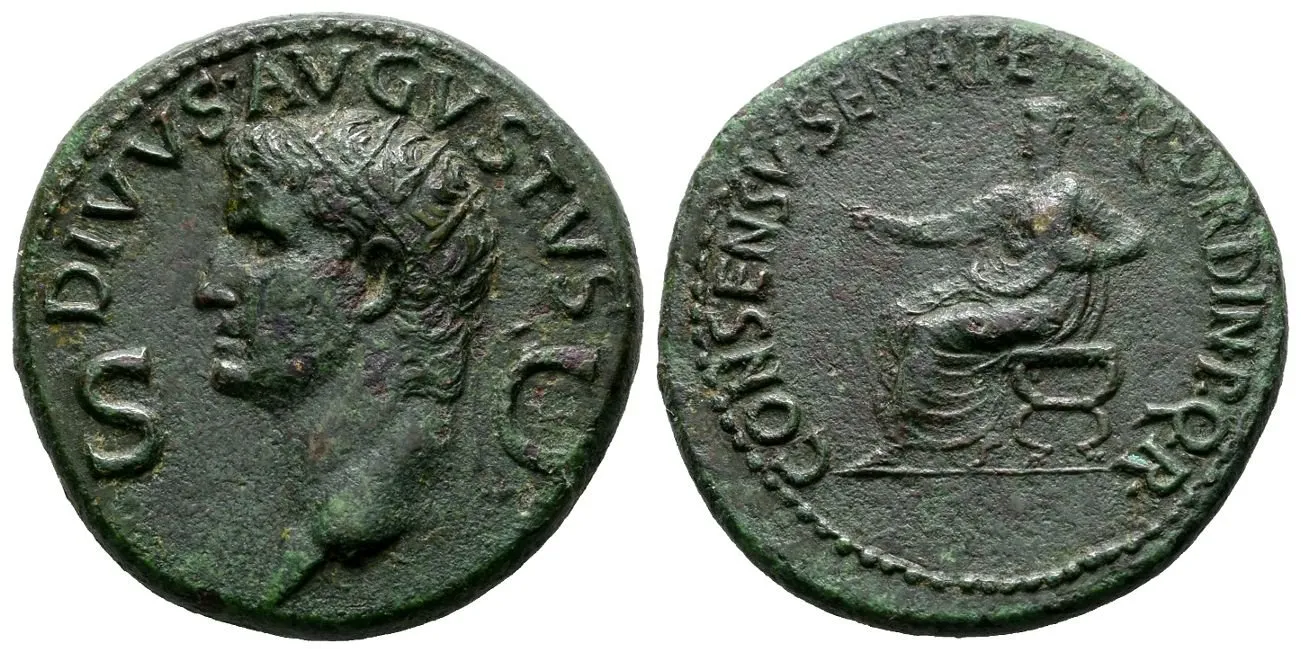 Augustus, Dupondius, RIC. 56