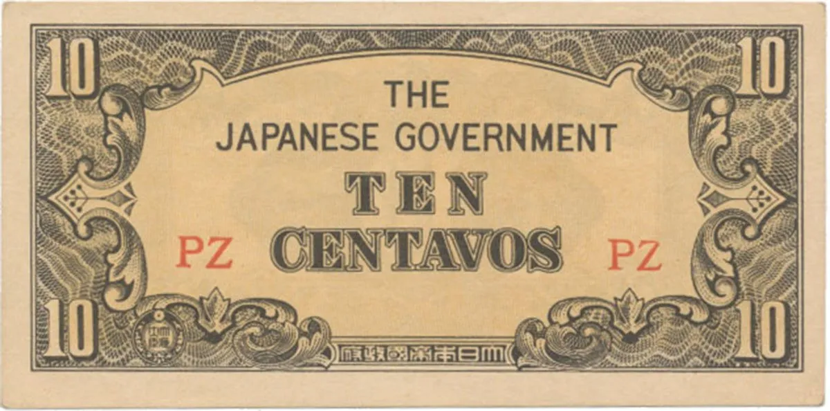Filipíny - japonská okupace, 10 Centavos (1942), P.104a