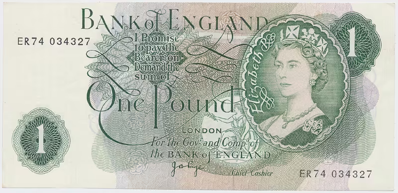 Velká Británie, 1 Pound (1970~1977), Page, P.374g