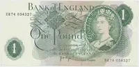 Velká Británie, 1 Pound (1970~1977), Page, P.374g