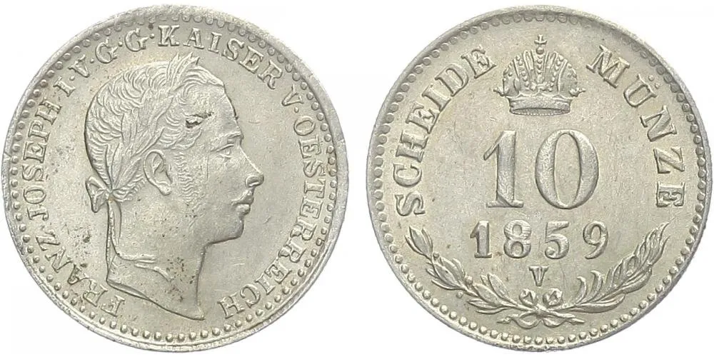 Rakouská a spolková měna, 1857 - 1892 — 1