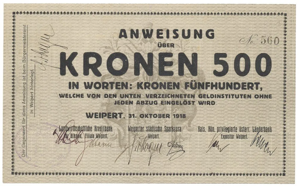 Nouzovky české od roku 1914 — 1