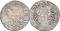 3 Krejcar 1630, Praha-du Bois, Hal.760 + 3 Krejcar 1631, Praha-Schuster, — 2